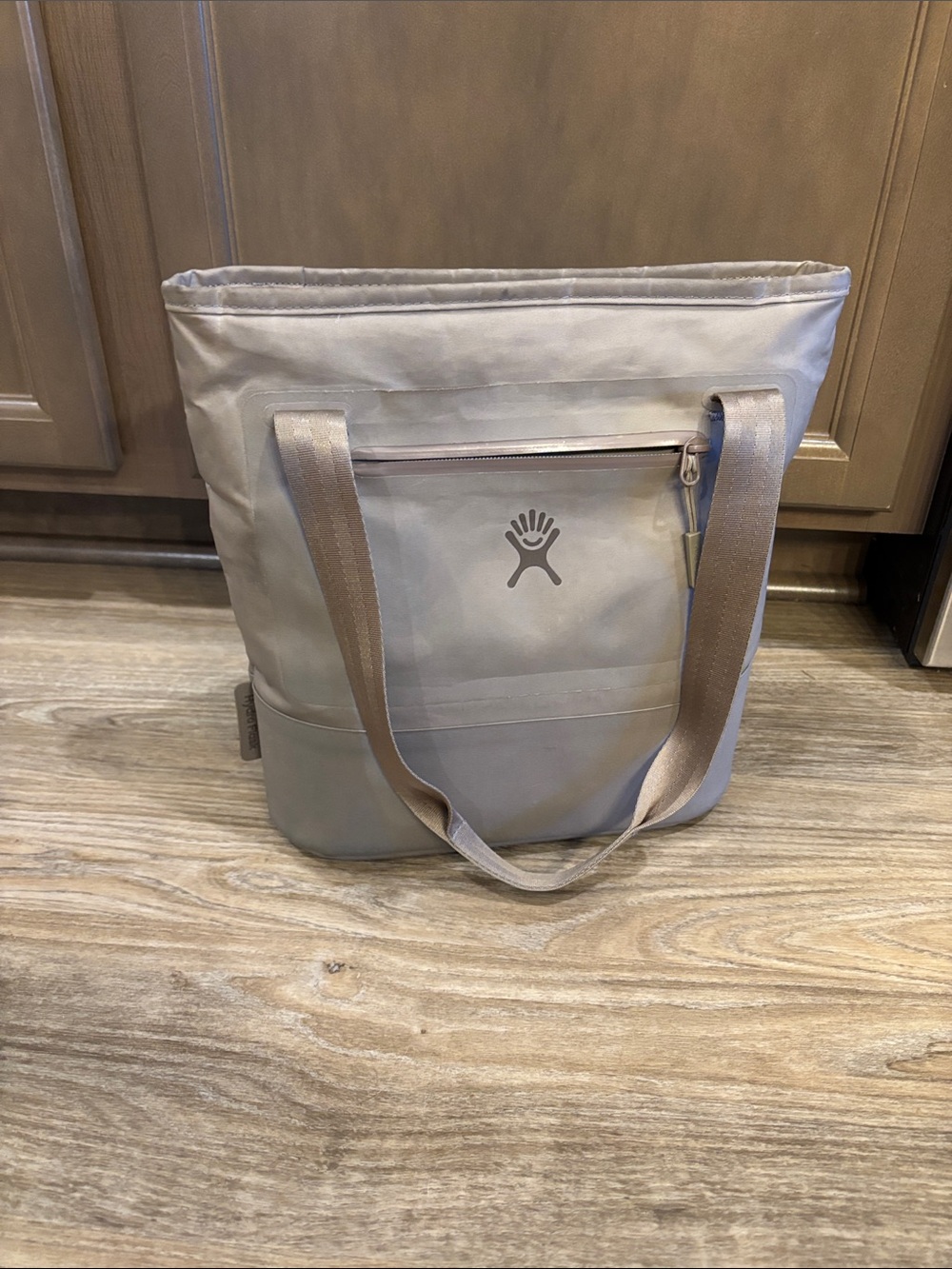 Hydro Flask Light Gray Tote Duffel with Front Zip Pocket